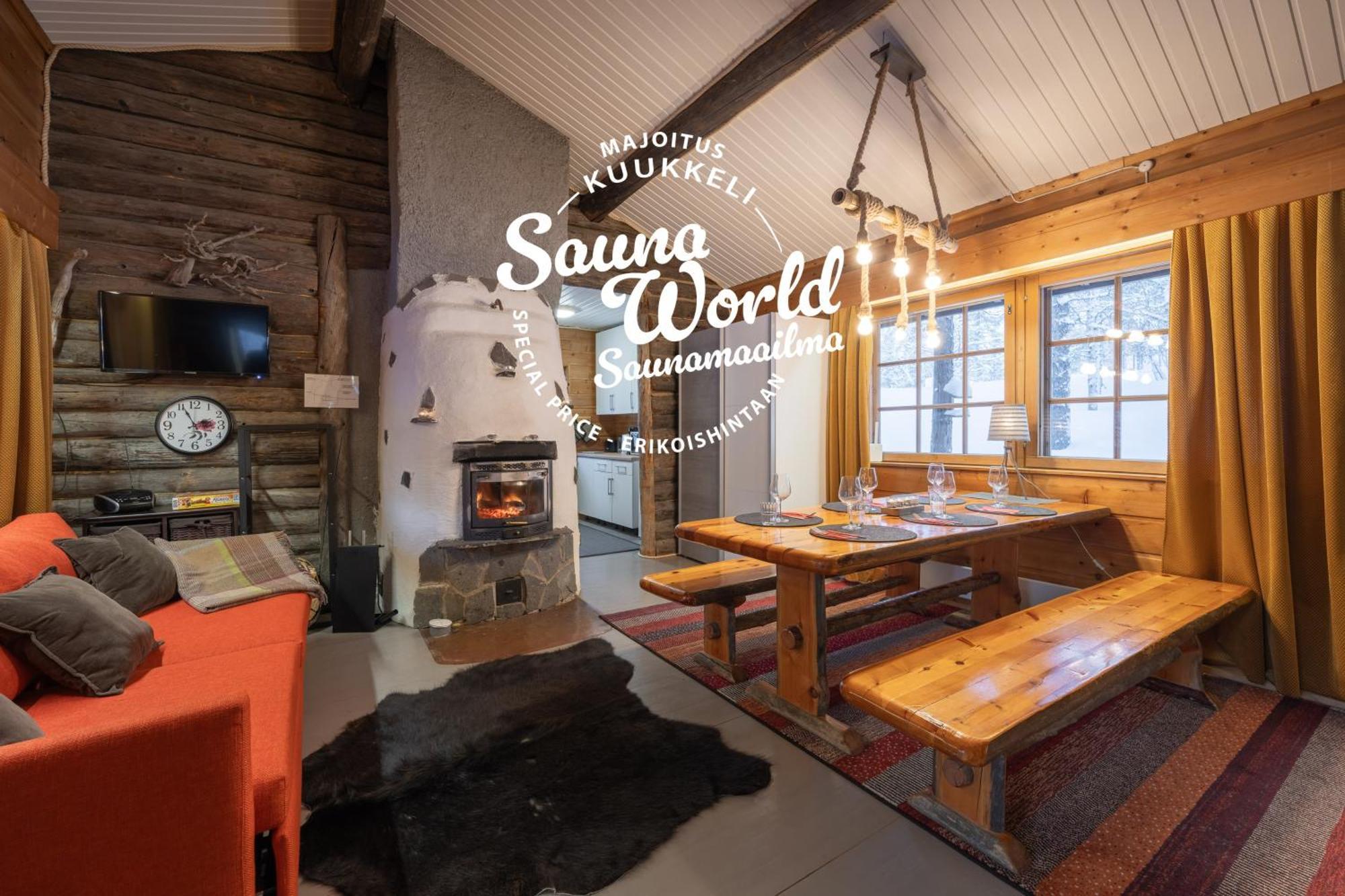 Kuukkeli Log Houses Aurora Cabin - Jaspis Саариселькя Экстерьер фото