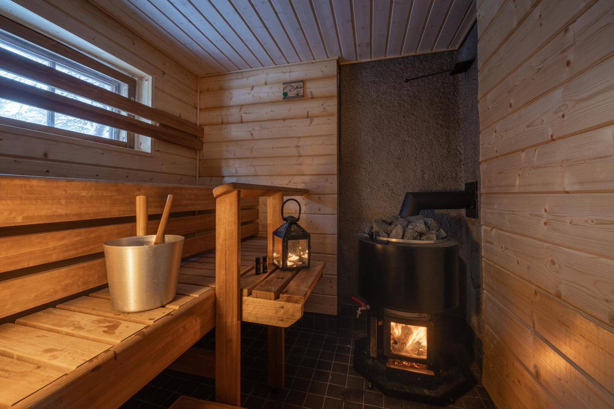 Kuukkeli Log Houses Aurora Cabin - Jaspis Саариселькя Экстерьер фото