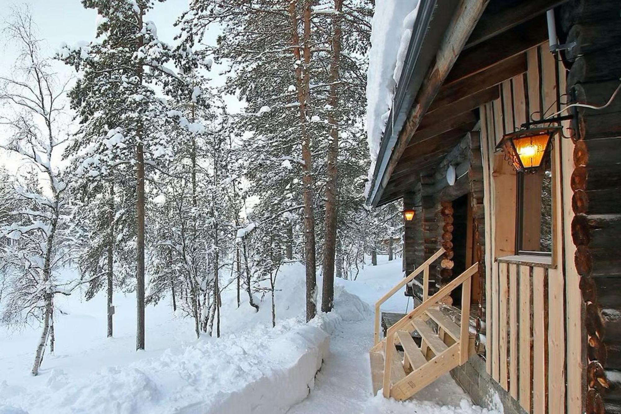 Kuukkeli Log Houses Aurora Cabin - Jaspis Саариселькя Экстерьер фото